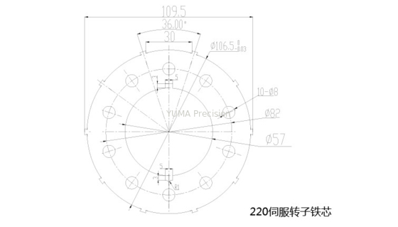 Rôto và stato động cơ OD200mm Tùy chỉnh Các mẫu khác nhau Lõi động cơ Rôto và stato bằng thép silicon chất lượng cao