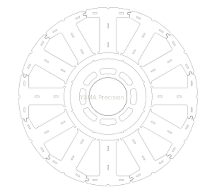 Lõi Rotor động cơ điện cho Máy công cụ Servo Rotor và Stator lắp ráp