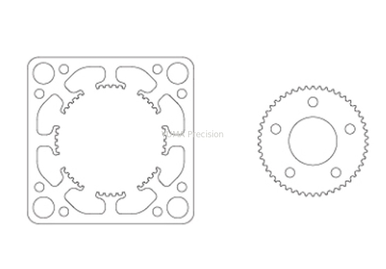 14mm NEMA6 Động cơ bước Stator Dập Rotor Stator Laminate 14.3x14.3mm