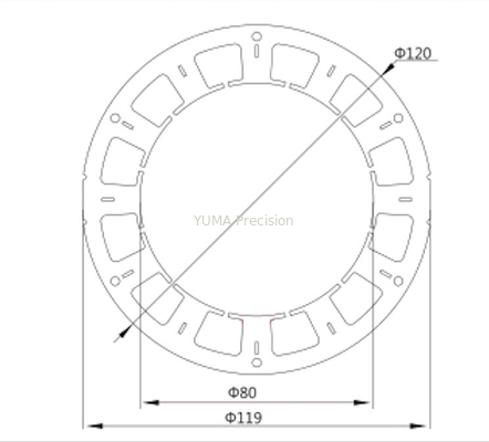 Bldc Stator Core Thiết kế lõi điều khiển công nghiệp Cảm ứng lõi của động cơ