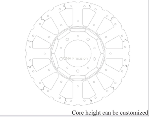 Máy phát điện Stator Lamination Phương pháp xếp chồng Rotor động cơ servo AC không chổi than