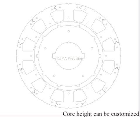 BLDC AC Servo Motor Rotor Vật liệu cốt lõi Không chổi than 85mm Đường kính ngoài