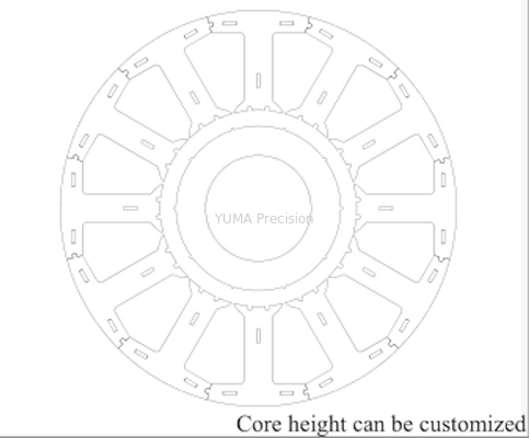 Motor Stator Lamination Nhà sản xuất lõi Servo Stator Rotor Stack 90mm