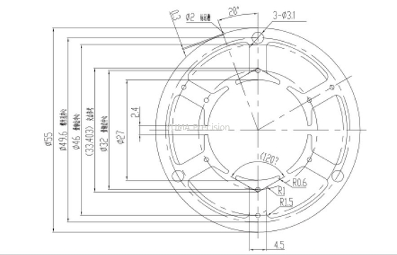 Lamination Động cơ điện Lõi sắt cho máy giặt thiết bị gia dụng
