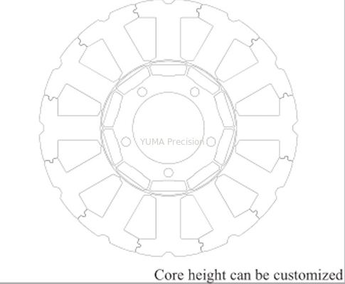 Stator động cơ servo công nghiệp 3C và ngăn xếp lớp phủ rôto